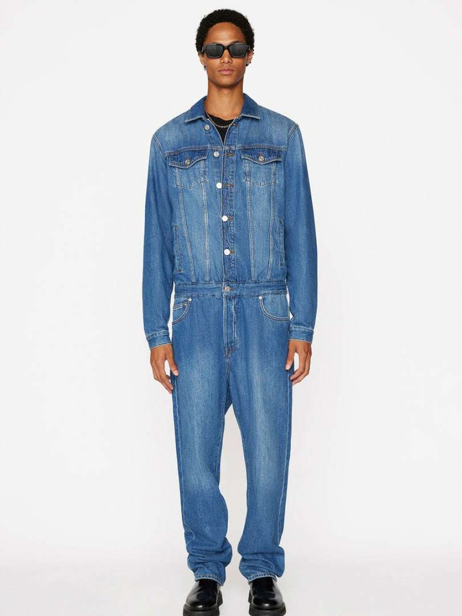 Men * | Deals Frame-Denim Denim Jumpsuit — Men Offshore