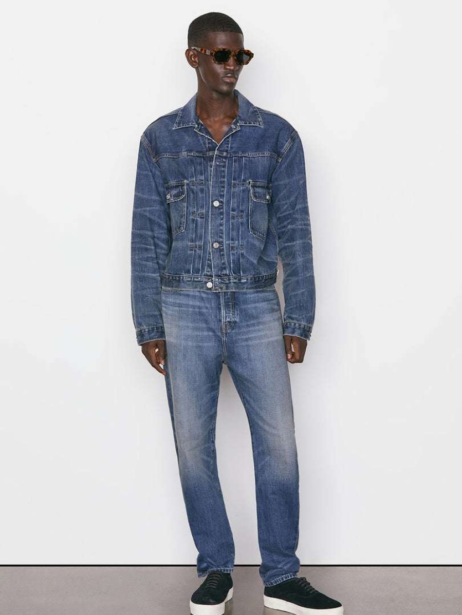 Men * | Buy Frame-Denim Vintage Trucker Jacket — Crete