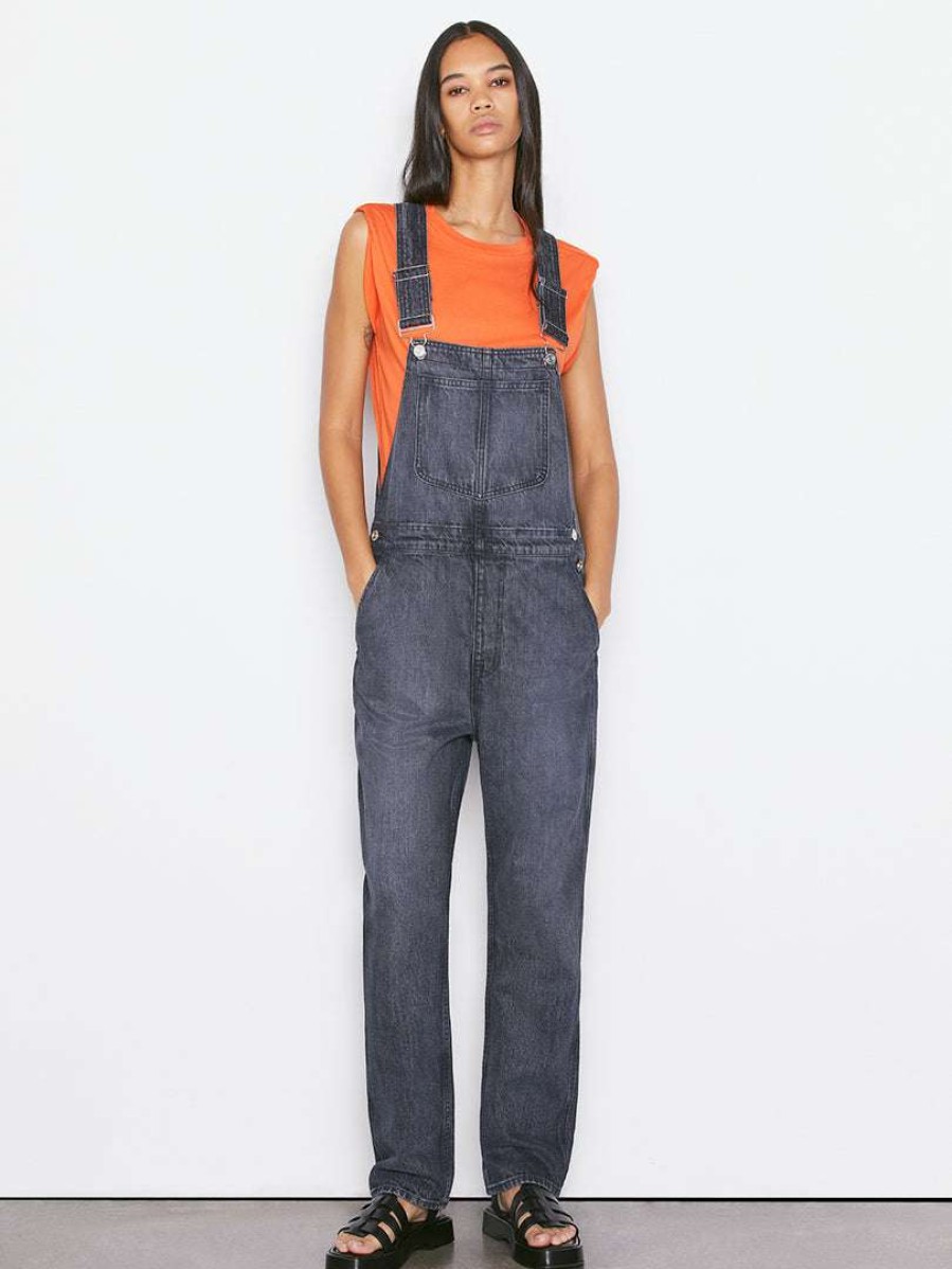 Women * | Best Sale Frame-Denim Women Classic Overall — Blackwater