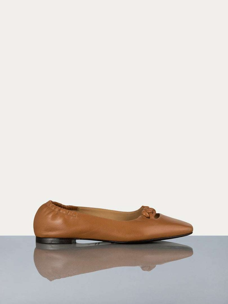 Women * | Buy Frame-Denim Le Collina Slipper — Tobacco