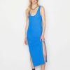 Women * | Flash Sale Frame-Denim Crochet Midi Dress — Provence Blue