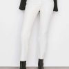 Women * | Brand New Frame-Denim Women Leather Le Crop Mini Boot — Blanc