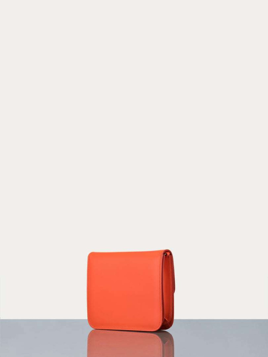 Women * | Hot Sale Frame-Denim Le Signature Mini — Orange Crush