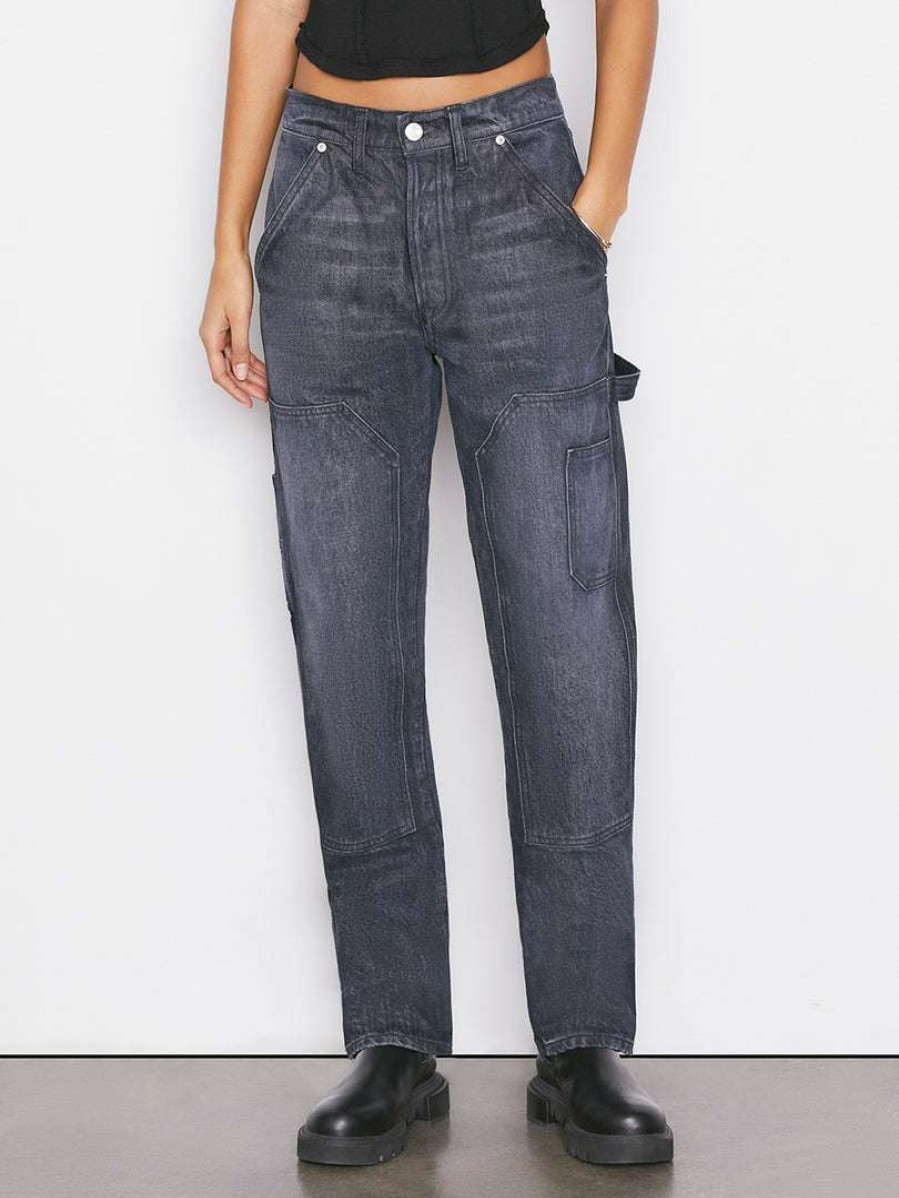 Women * | Discount Frame-Denim Le Slouch Utility — Blackwater