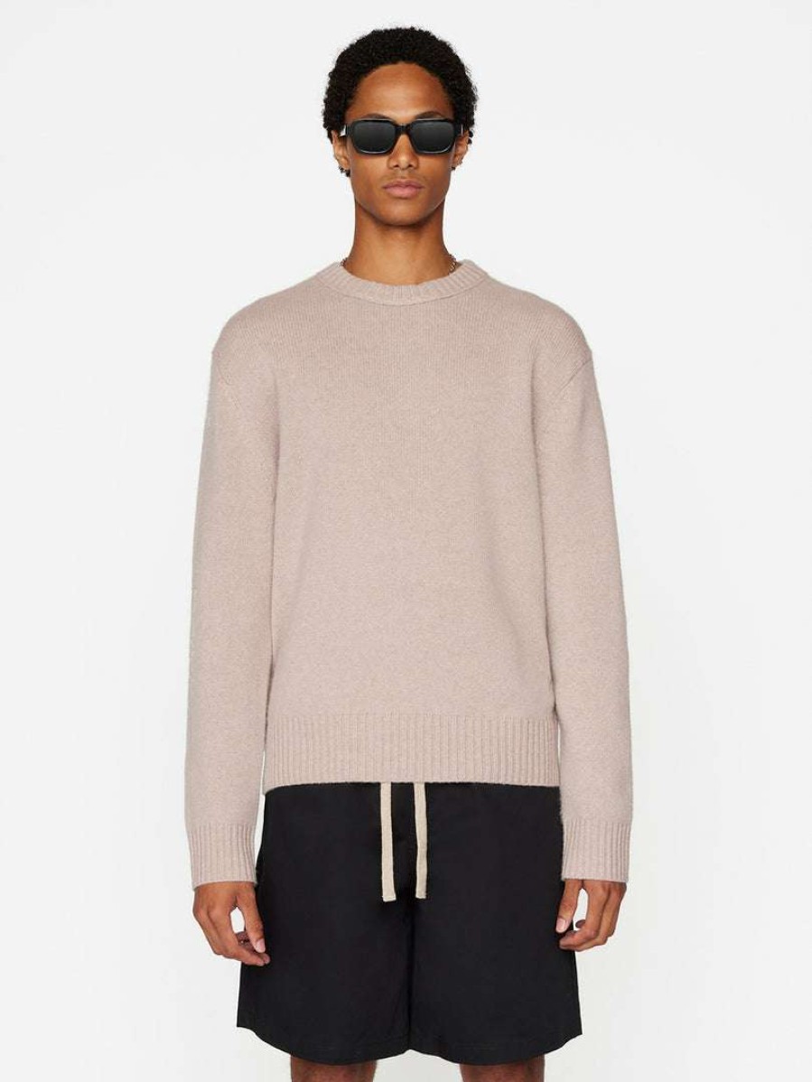 Men * | Coupon Frame-Denim The Cashmere Crewneck Sweater — Dress Rose