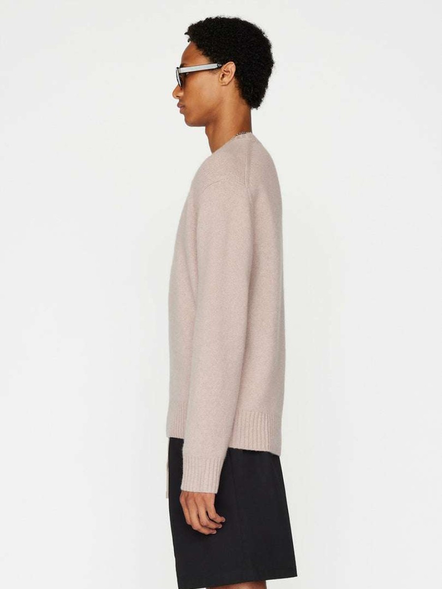 Men * | Coupon Frame-Denim The Cashmere Crewneck Sweater — Dress Rose