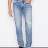 Men * | Wholesale Frame-Denim L'Homme Slim Degradable — Men Indigo Trail Rips