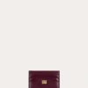 Women * | Outlet Frame-Denim Card Holder — Women Oxblood