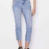 Women * | New Frame-Denim Le High Straight Degradable — Women Aura