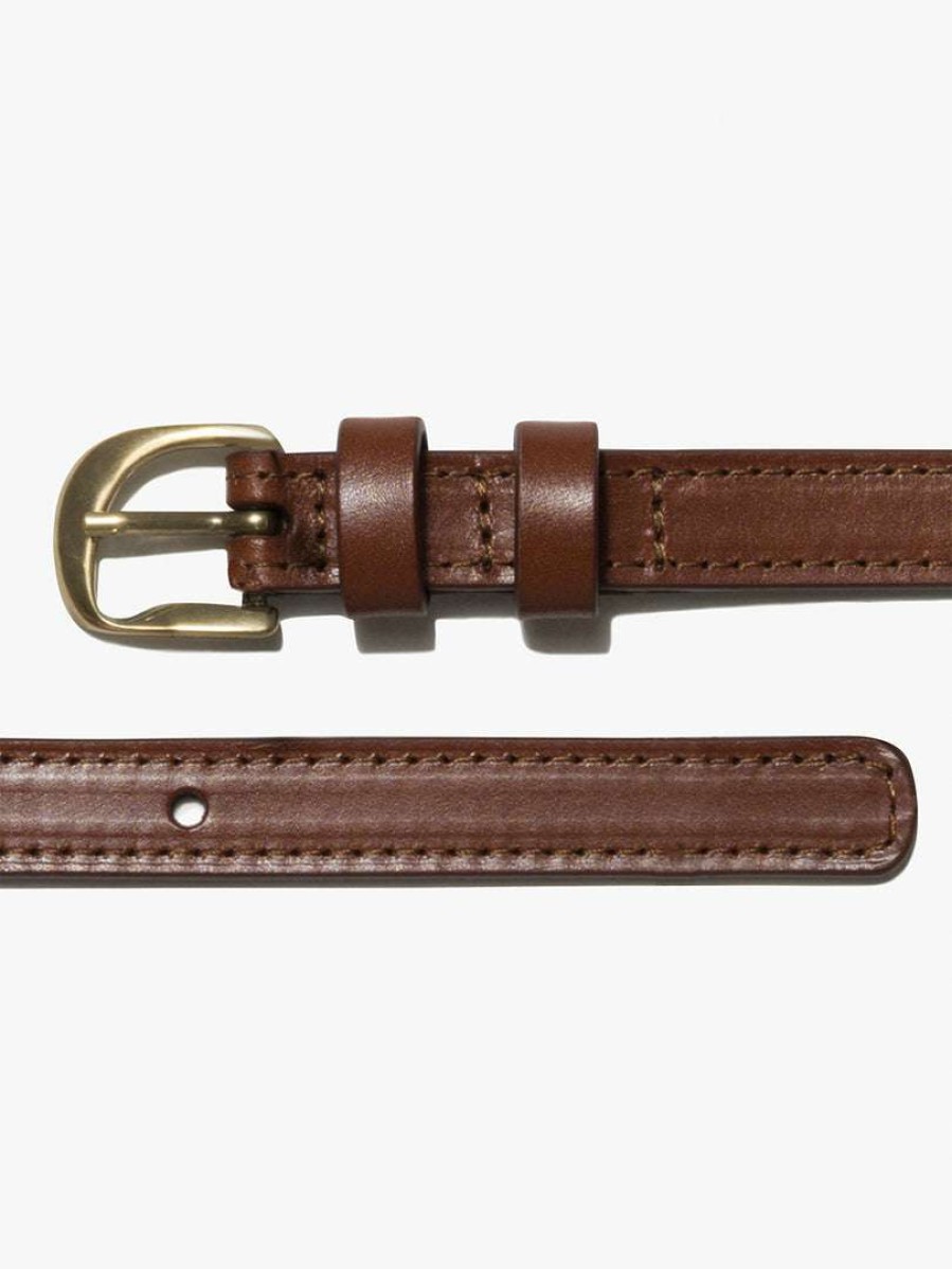 Women * | Brand New Frame-Denim Twist Buckle Belt — Women Tobacco