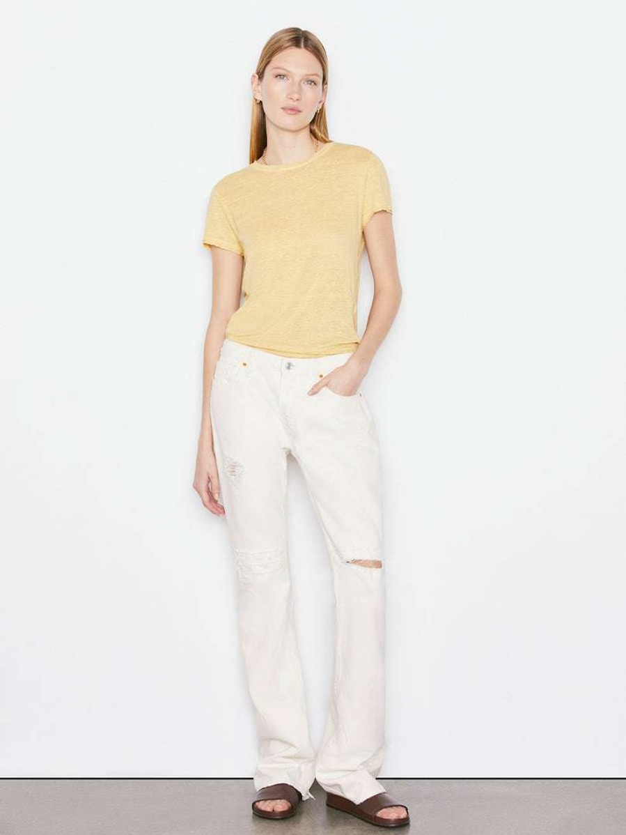 Women * | Outlet Frame-Denim Easy True Tee — Wheat