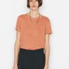 Women * | Best Sale Frame-Denim Easy True Tee — Terracotta