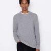 Men * | Buy Frame-Denim Men The Cashmere Crewneck Sweater — Gris