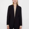 Women * | Discount Frame-Denim Ilona Oversized Blazer — Women Noir