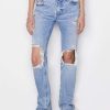 Women * | Best Sale Frame-Denim The Low Boot — Women Baines Destruct