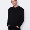 Men * | Cheapest Frame-Denim The Cashmere Crewneck Sweater — Men Noir