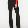 Women * | Cheap Frame-Denim Women Pintuck Jersey Trouser — Noir Multi