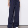 Women * | Budget Frame-Denim Wide Leg Sweatpant — Women Navy