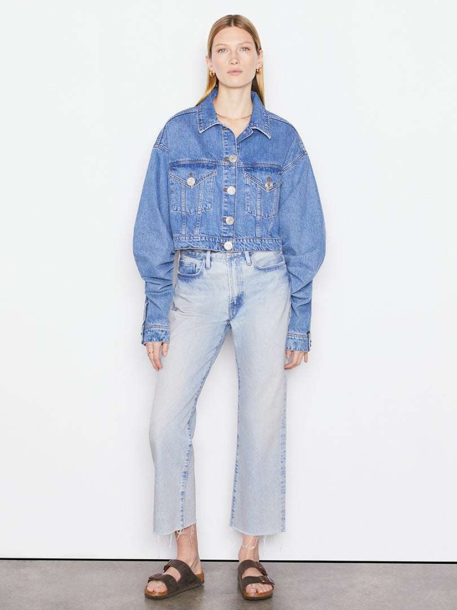 Women * | Promo Frame-Denim Women Le Jane Crop — Luster