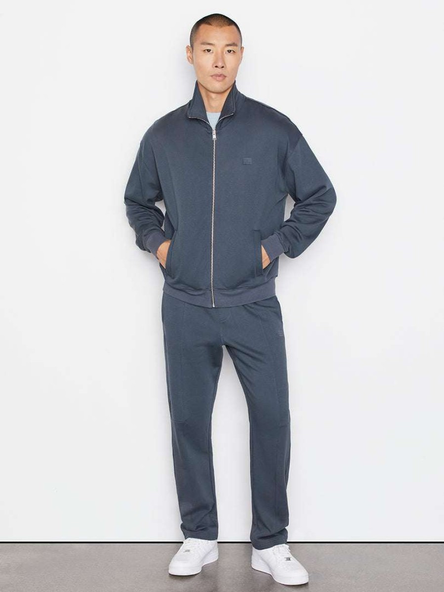 Men * | Buy Frame-Denim Tracksuit Jacket — Men Shadow Grey