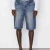 Men * | Best Deal Frame-Denim Men Wide Leg Short — Blue Vintage