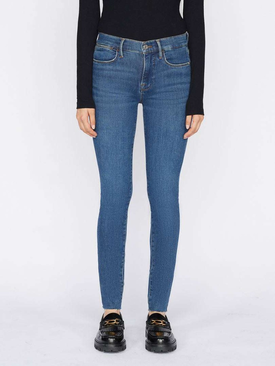 Women * | Best Sale Frame-Denim Women Le High Skinny Raw Edge — Keynote