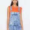 Women * | Coupon Frame-Denim Rolled Muscle — Orange Crush