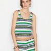 Women * | Outlet Frame-Denim Women Hand Crochet Tank — Mixed Multi