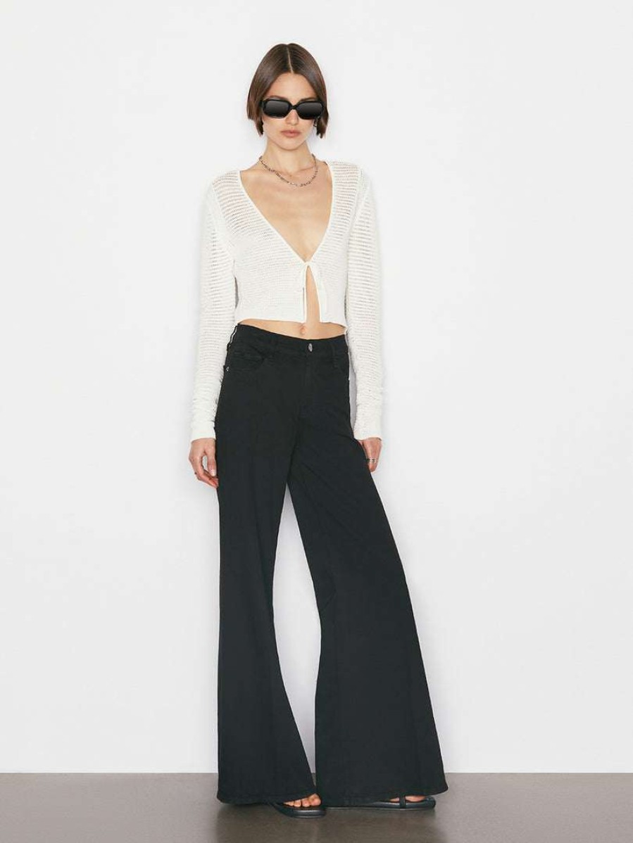 Women * | Best Pirce Frame-Denim Women Le Palazzo Pant — Film Noir