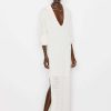 Women * | Buy Frame-Denim Women Crochet Kaftan — Off White