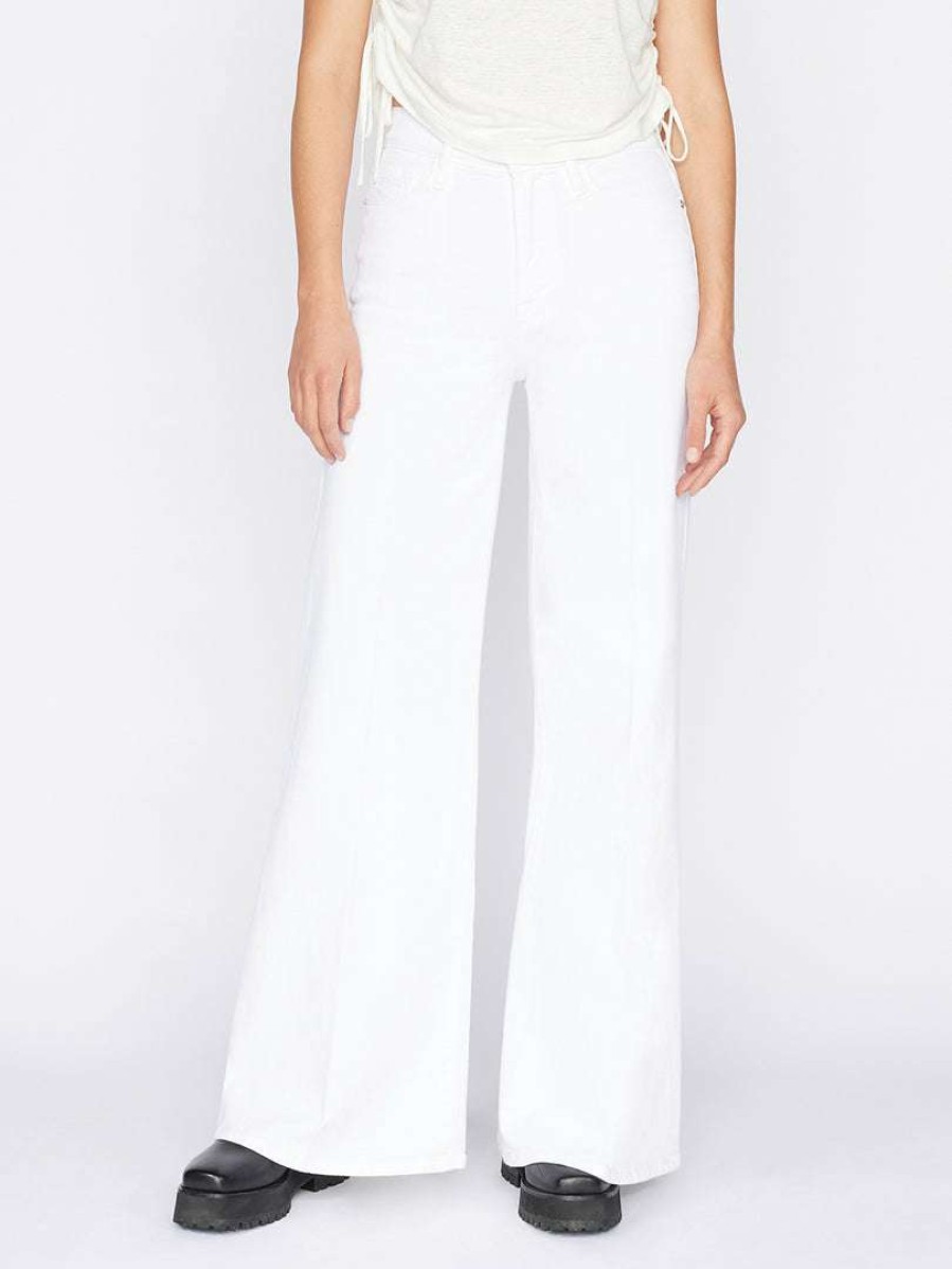 Women * | Wholesale Frame-Denim Le Pixie Palazzo — Women Blanc