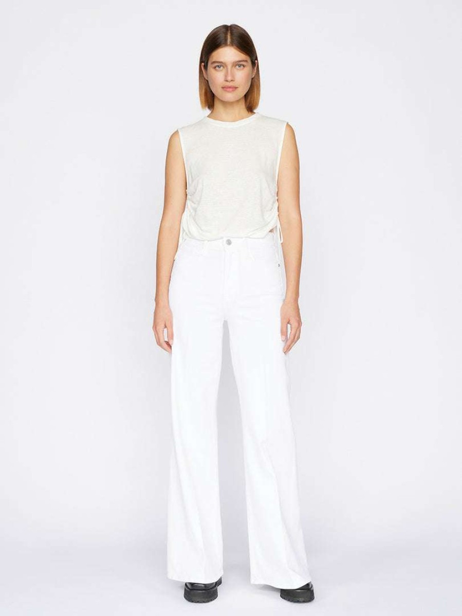 Women * | Wholesale Frame-Denim Le Pixie Palazzo — Women Blanc