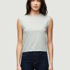 Women * | Best Reviews Of Frame-Denim Le High Rise Muscle Tee — Gris Heather