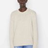 Men * | Buy Frame-Denim Men Crewneck Sweater — Milk Beige