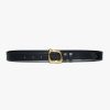 Women * | Coupon Frame-Denim Women Organic Shape Belt — Noir