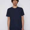 Men * | Outlet Frame-Denim Men Frame Logo Tee — Navy