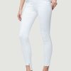 Women * | Cheapest Frame-Denim Women Le Skinny De Jeanne Raw Stagger — Blanc