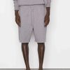 Men * | New Frame-Denim Logo Splash Paint Sweatshort — Grey Melange