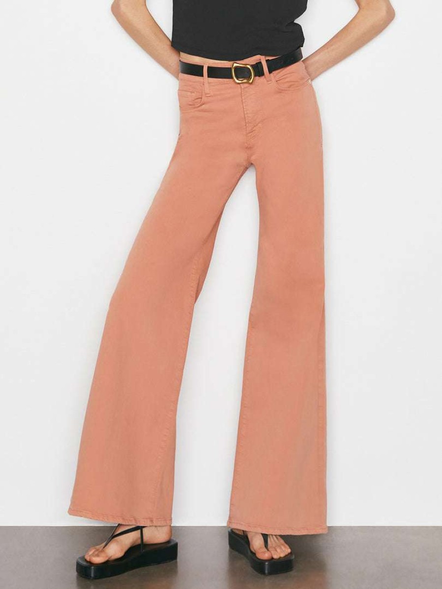 Women * | Cheapest Frame-Denim Women Le Palazzo Pant — Terracotta