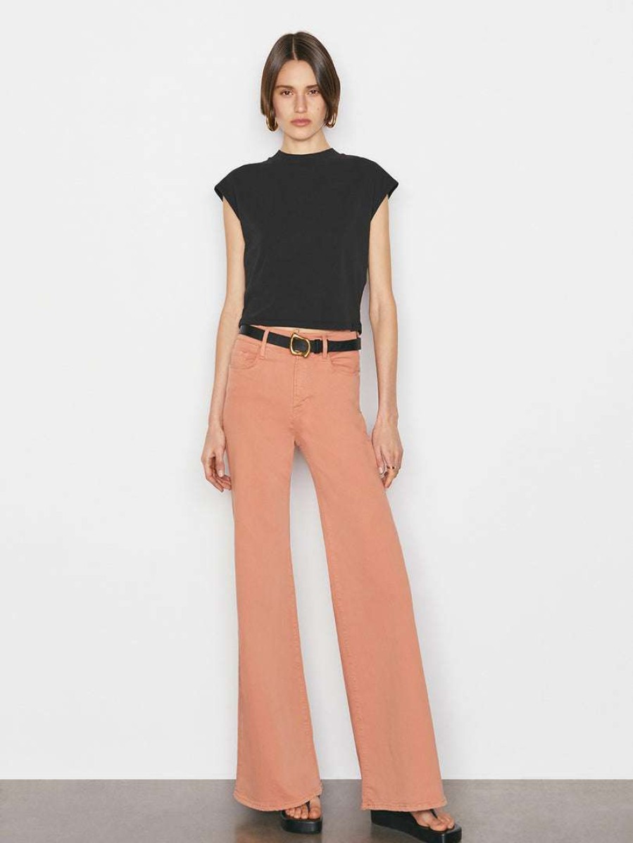 Women * | Cheapest Frame-Denim Women Le Palazzo Pant — Terracotta