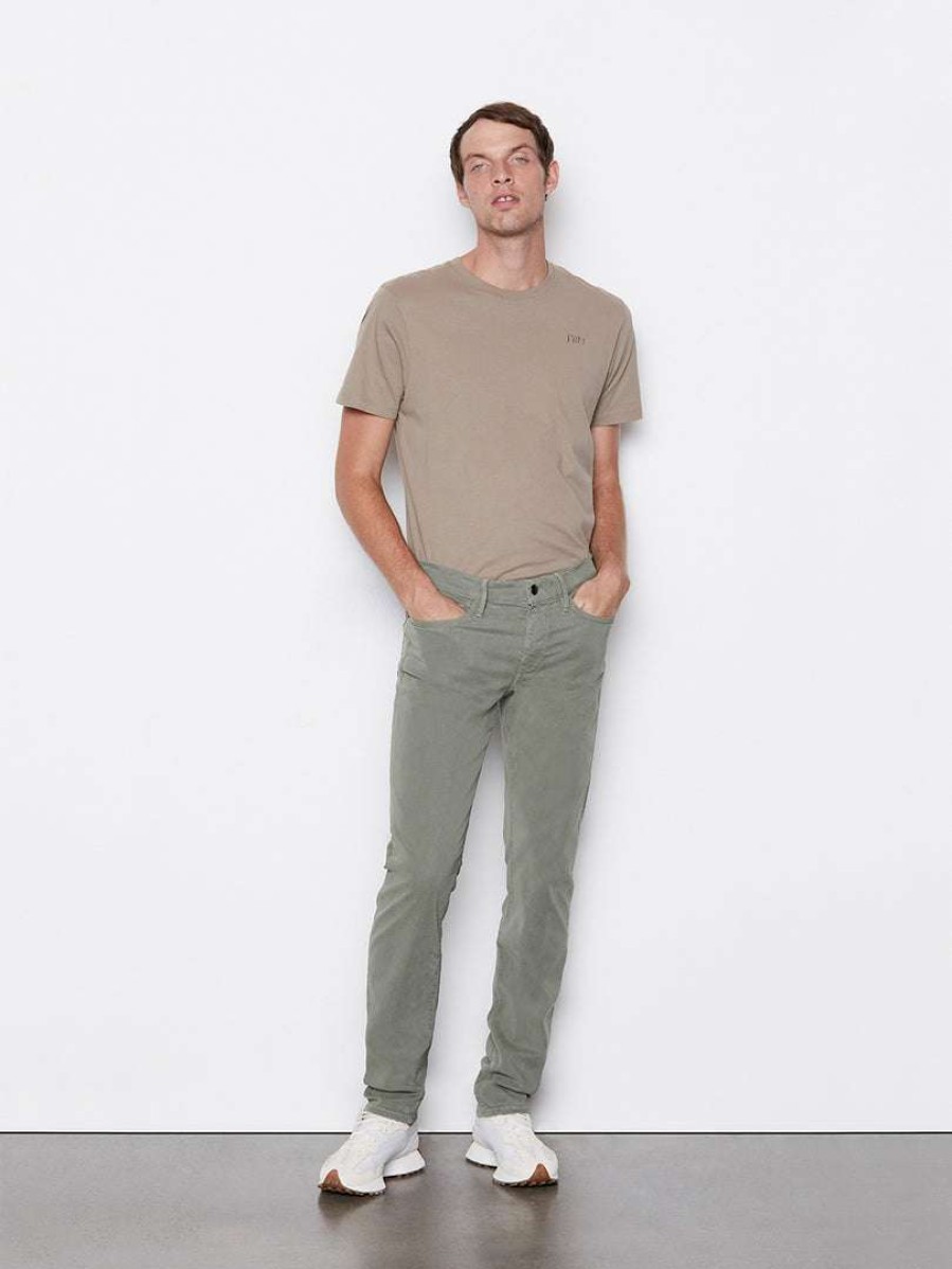 Men * | Best Pirce Frame-Denim L'Homme Slim — Washed Military