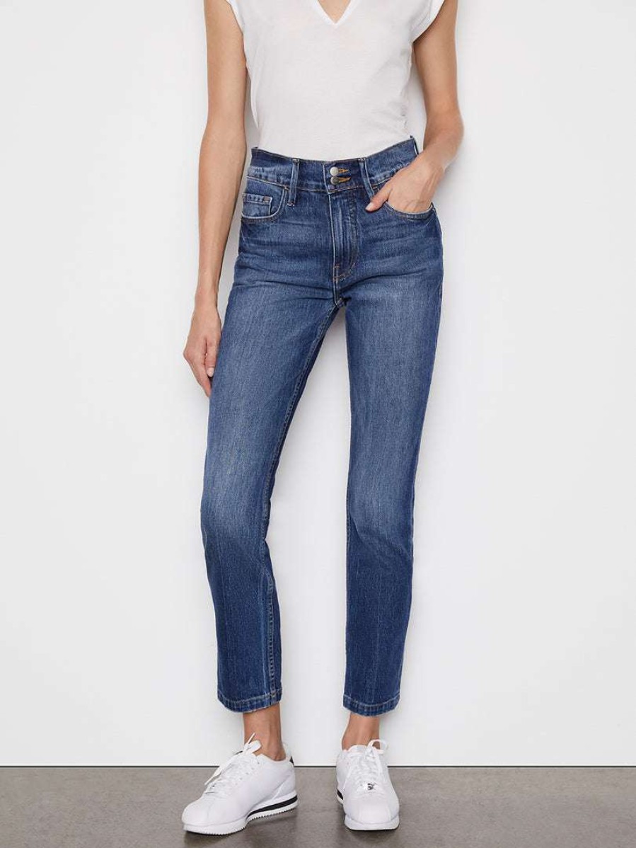 Women * | Best Deal Frame-Denim Women Le Sylvie Slender Straight Heritage — Halston