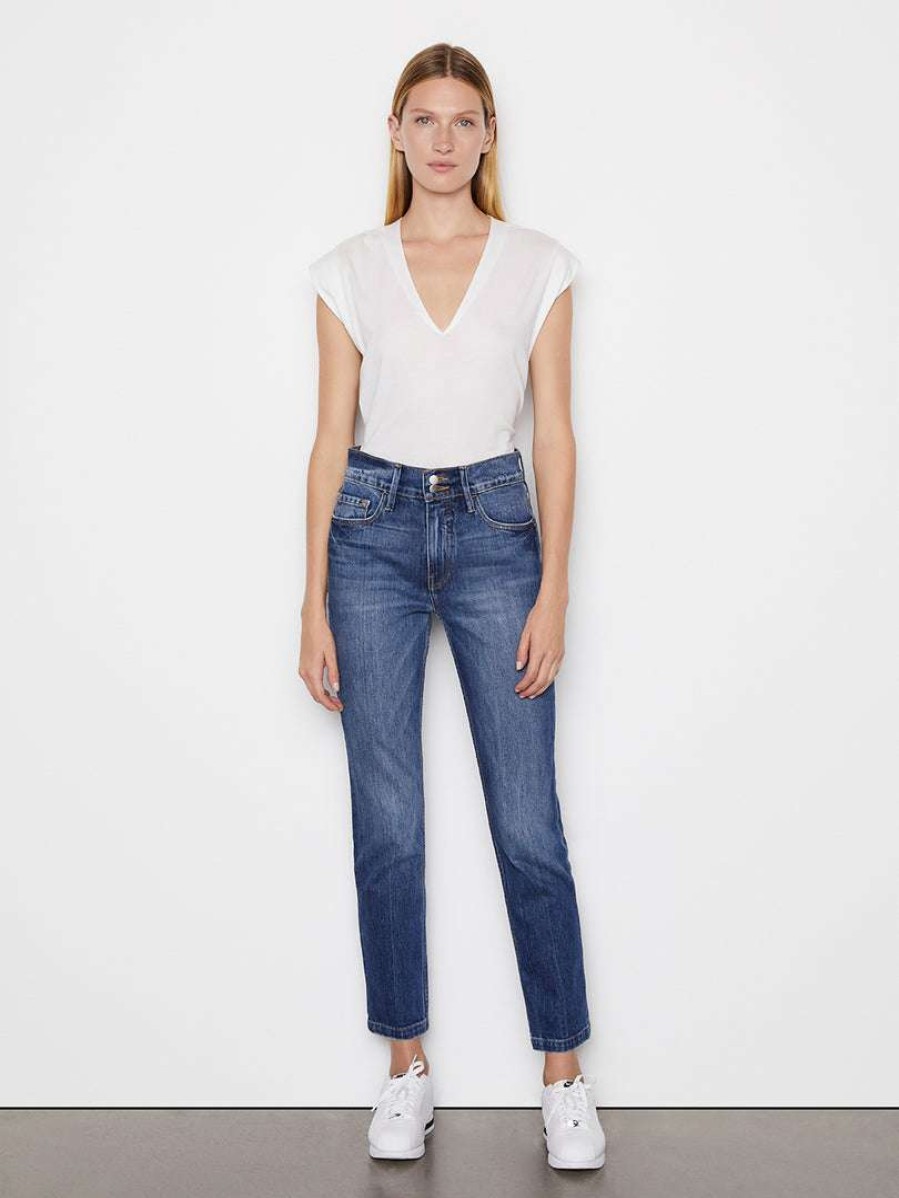 Women * | Best Deal Frame-Denim Women Le Sylvie Slender Straight Heritage — Halston