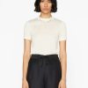 Women * | Brand New Frame-Denim Refined Sweater Tee — Off White