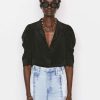 Women * | Deals Frame-Denim Gillian Top — Noir