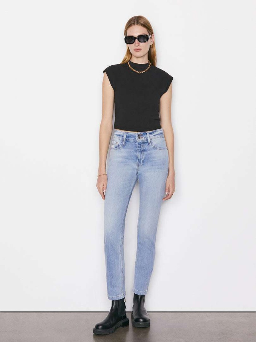 Women * | Hot Sale Frame-Denim Women Le Sylvie Slender Straight Heritage — Bianca