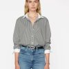 Women * | Best Sale Frame-Denim The Oversized Shirt — Women Noir Multi