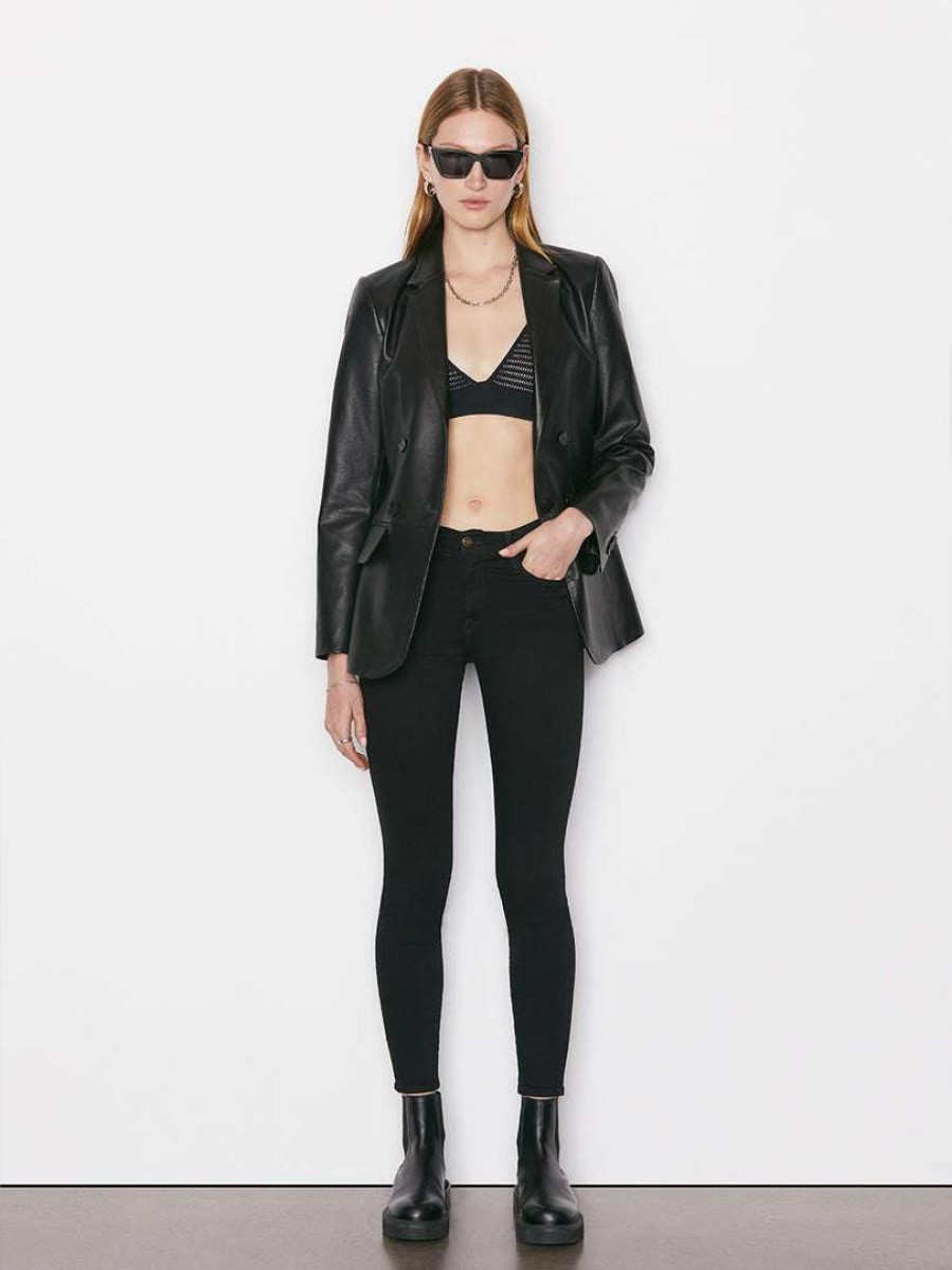 Women * | New Frame-Denim Women Le High Skinny — Film Noir