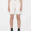 Women * | Wholesale Frame-Denim Women Le Italien Bermuda Short — Blanc