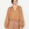 Women * | Promo Frame-Denim Women Kaftan Popover — Latte